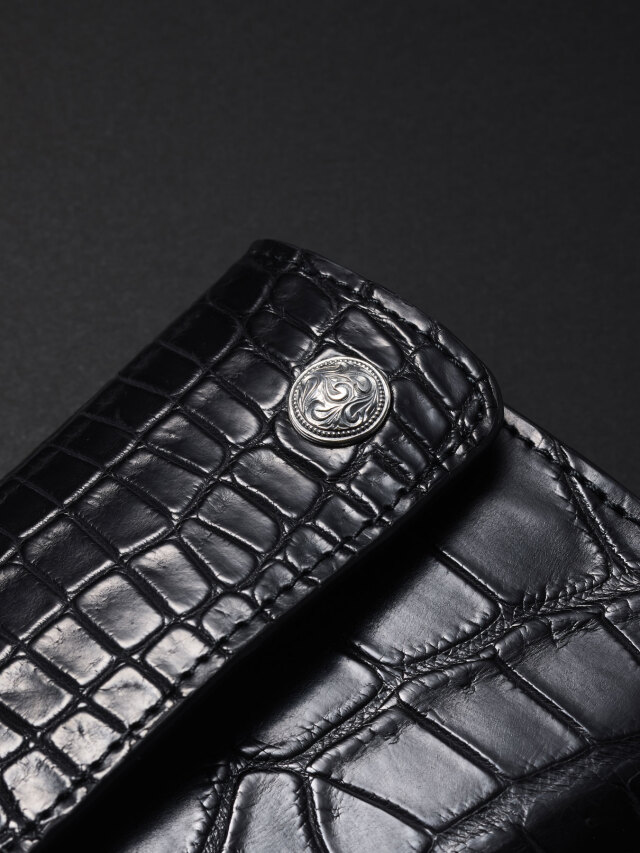 ANTIDOTE BUYERS CLUB 「Trifold Wallet(Crocodile)」 三つ折りレザー