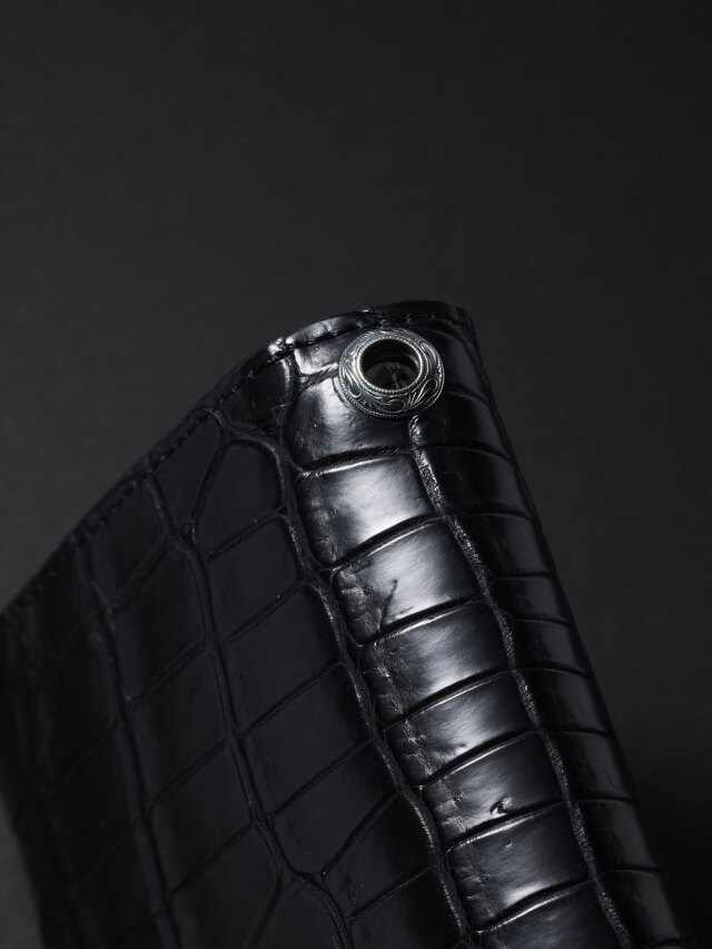 ANTIDOTE BUYERS CLUB 「Trifold Wallet(Crocodile)」 三つ折りレザー
