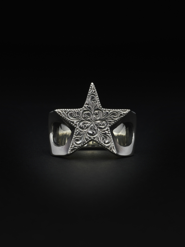 ANTIDOTE BUYERS CLUB 「Engraved Star Ring」 SILVER950 製 リング