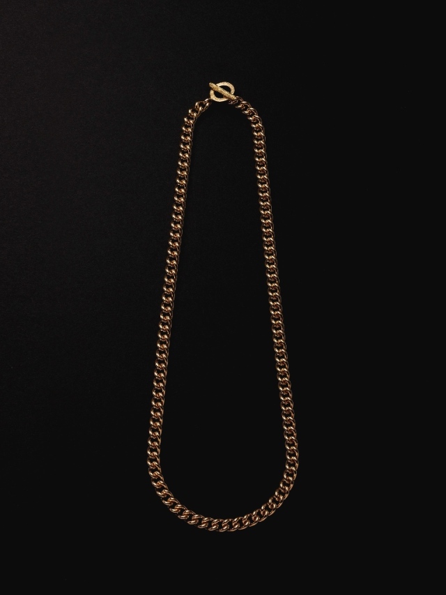 ANTIDOTE BUYERS CLUB 「Engraved Toggle Chain」 18K 製 ネックレス