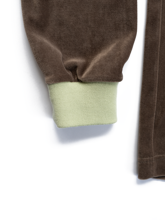 SON OF THE CHEESE 「VELOUR POLO」 ベロアポロシャツ