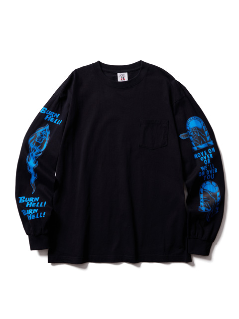SOFTMACHINE 「DEATH SOUL LS」 プリントロングスリーティーシャツ