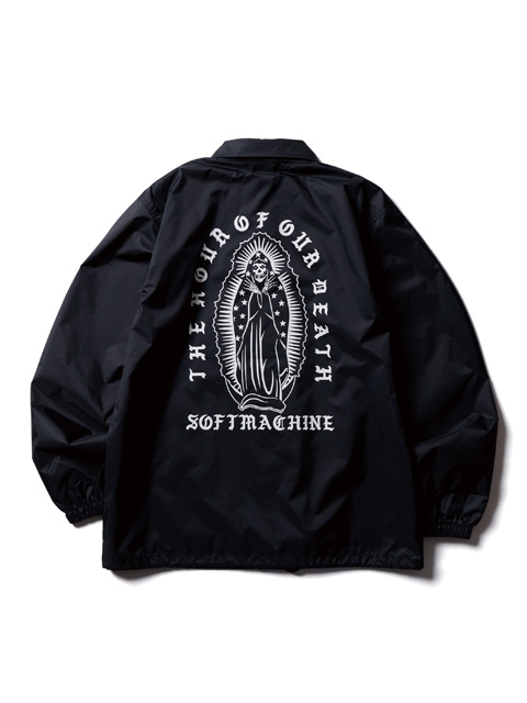 softmachine ナイロンコーチJKT新品未使用black XL SOFTMACHINE 「LAST TIME JK」 ナイロンコーチジャケット