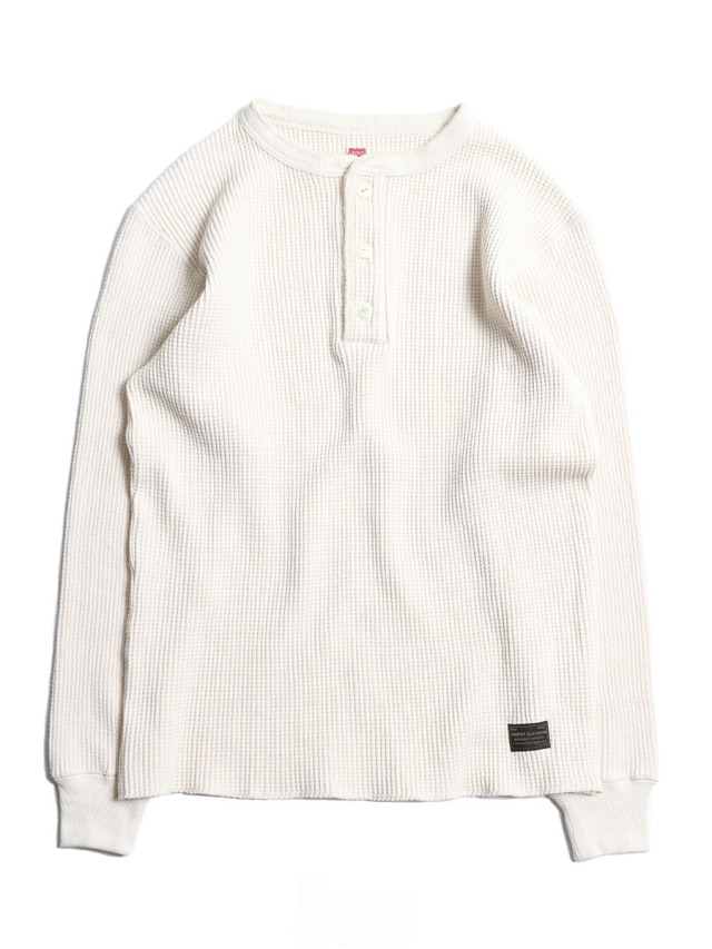 TROPHY CLOTHING 「Heavy Waffle Mil Henley L/STee」 ヘビーワッフル