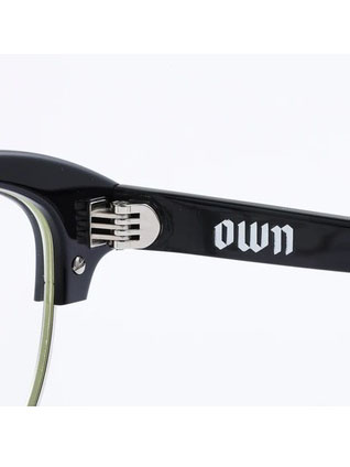 OWN 「#08 BLACK/CLEAR」 ブロータイプグラッシーズ