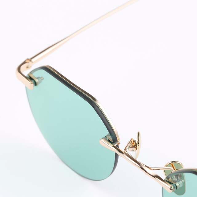 OWN 「#10 GOLD TITANIUM/LIGHT GREEN (3310)」 メタルグラッシーズ