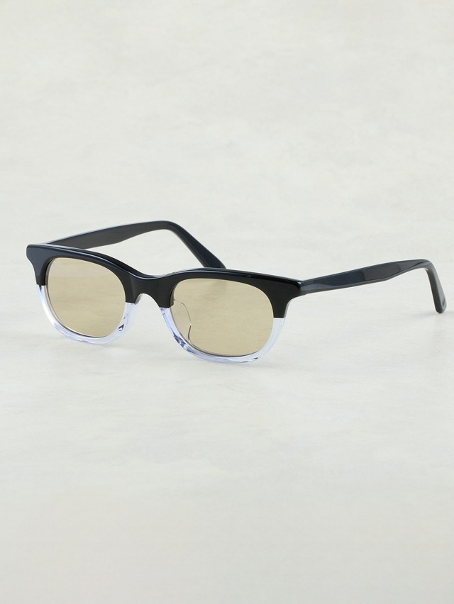 OWN　　「#20 BLACK × CLEAR / CLEAR BROWN」　　ウェリントンタイプグラッシーズ