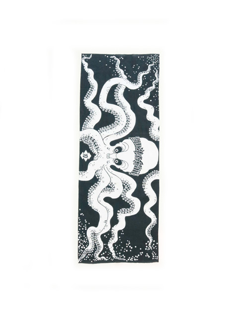 VERSION TENUGUI 　「蛸豆  -TENUGUI」　手拭い