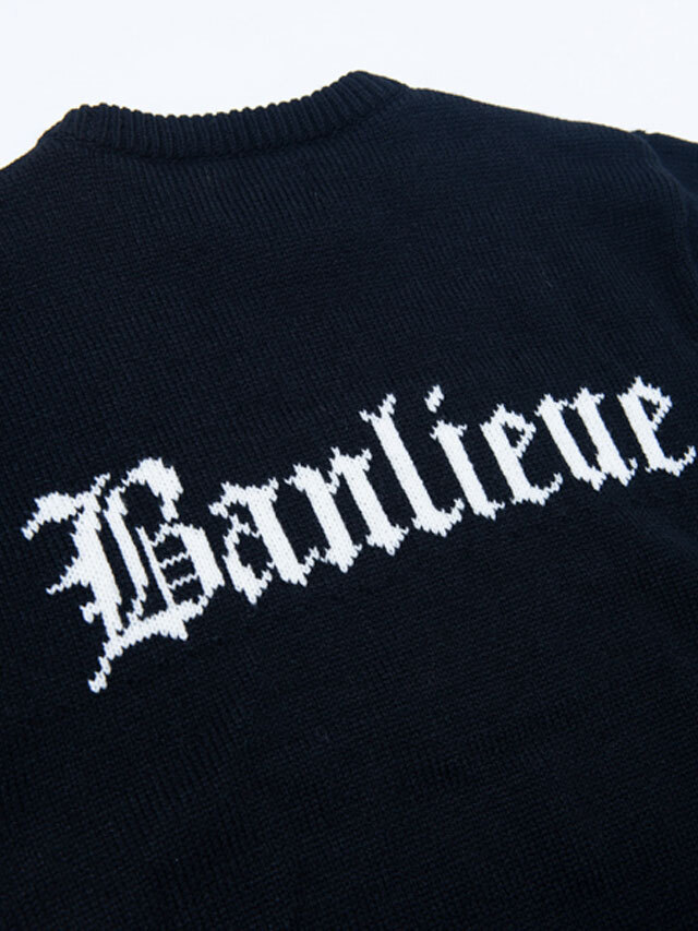 Black Weirdos 「Jacquard Letter Sweater」 ニットセーター MASH UP マッシュアップ Black Weirdos 「Jacquard Letter Sweater」 ニットセーター MASH UP マッシュアップ
