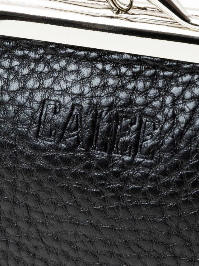 calee革財布 CALEE - STUDS LEATHER INTERNAL FLEX FRAME TYPE MULTI WALLET