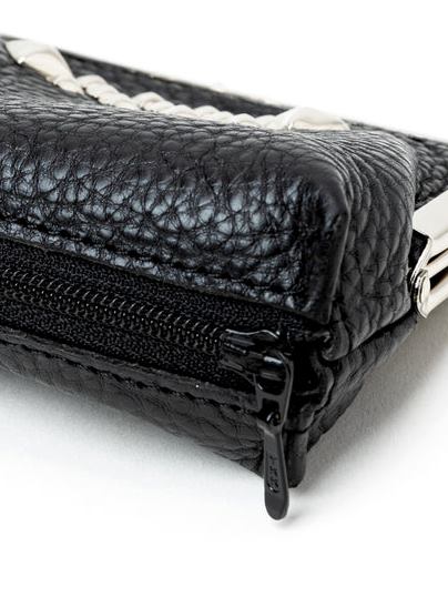 CALEE 「STUDS LEATHER INTERNAL FLEX FRAME TYPE MULTI WALLET