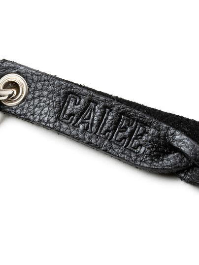 小物 STUDS & KNITTING LEATHER SHORT KEY RING STUDS & KNITTING LEATHER SHORT KEY RING【BLACK】｜CALEE