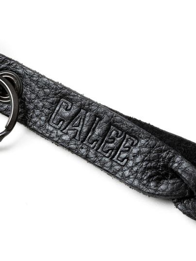 CALEE　KNITTING LEATHER KEY RING STUDS & KNITTING LEATHER LONG KEY RING -TYPE B-【2 Colors