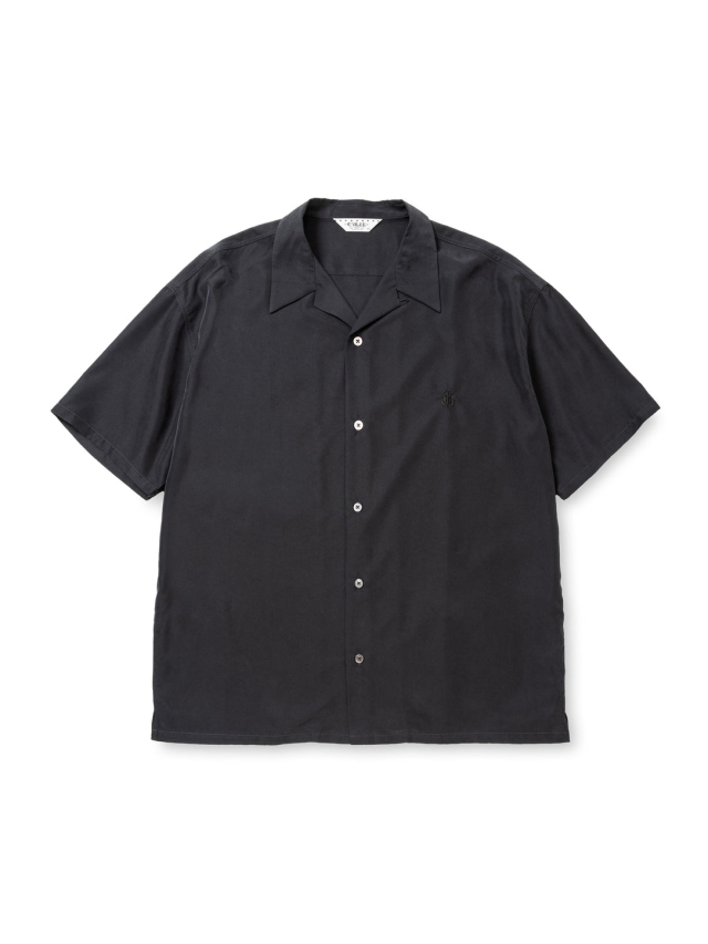 CALEE 新作シャツ CALEE(キャリー) シャツ Embroidery fly front S/S shirt