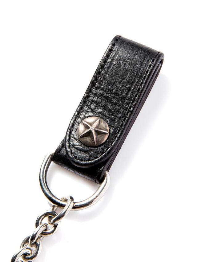 CALEE 「SILVER STAR CONCHO LEATHER WALLET CHAIN」 レザー