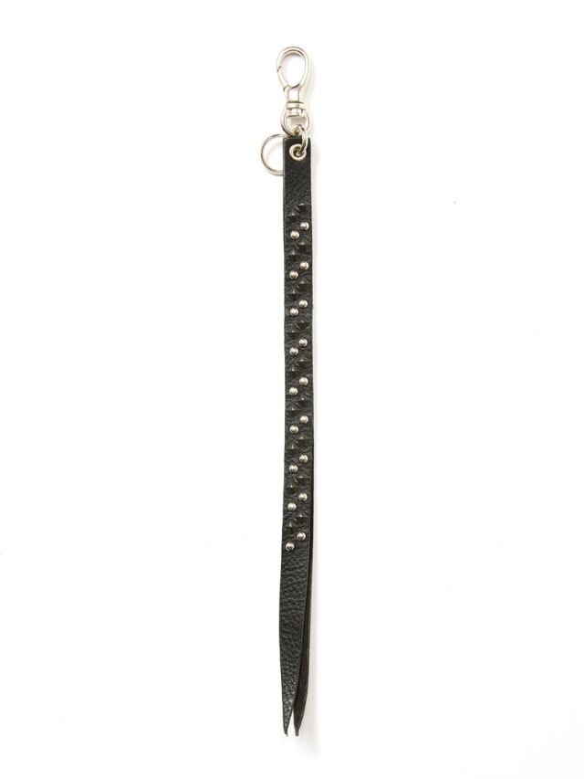 CALEE 　「ROUND & PYRAMID STUDS LEATHER LONG KEY RING」　スタッズレザーキーリング