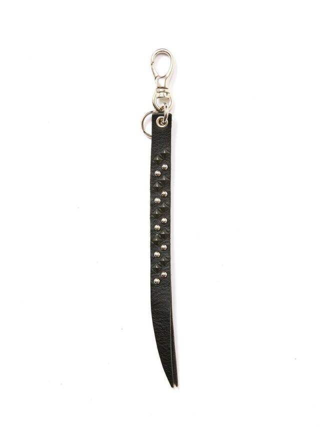 CALEE 　「ROUND & PYRAMID STUDS LEATHER SHORT KEY RING」　スタッズレザーキーリング