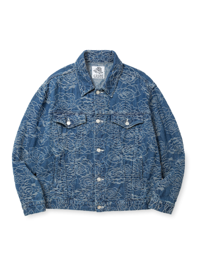CALEE 「ROSE PATTERN JACQUARD 3RD TYPE DENIM JACKET」 3rd