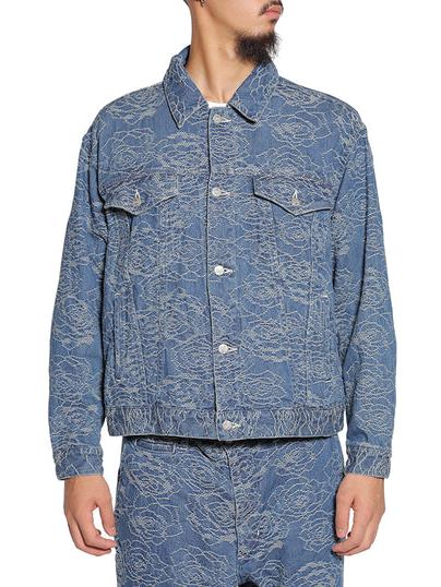 CALEE 「ROSE PATTERN JACQUARD 3RD TYPE DENIM JACKET」 3rdタイプ