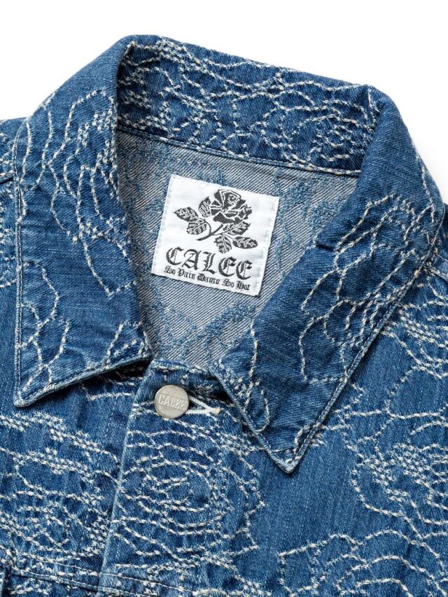 CALEE 「ROSE PATTERN JACQUARD 3RD TYPE DENIM JACKET」 3rdタイプ