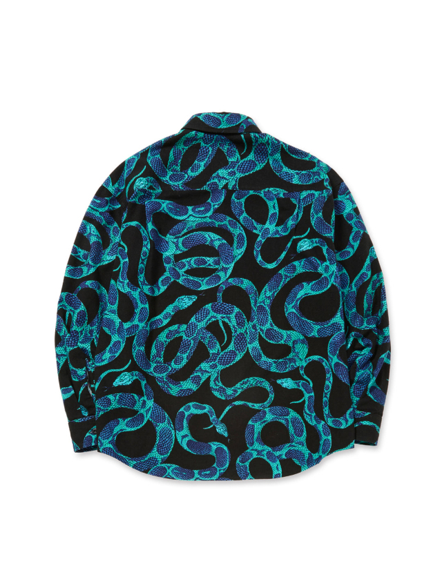 トップス CALEE SNAKE PATTERN SH LIMITED BLK XL ALLOVER SNAKE PATTERN SH ＜EXCLUSIVE＞ – CALEE ONLINE STORE