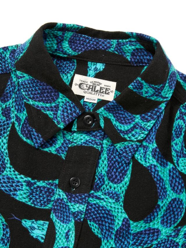 トップス CALEE SNAKE PATTERN SH LIMITED BLK XL トップス CALEE SNAKE PATTERN SH LIMITED BLK XL トップス CALEE