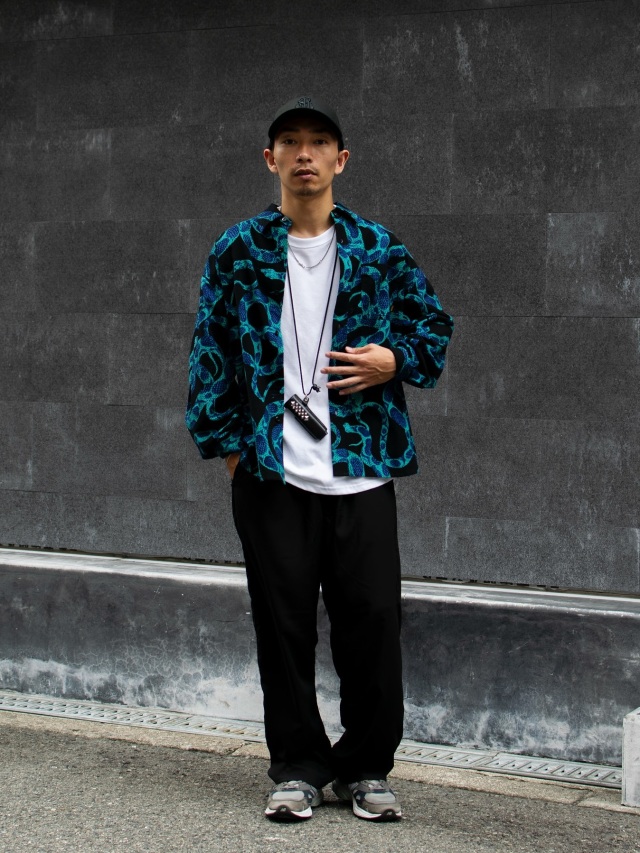 トップス CALEE SNAKE PATTERN SH LIMITED BLK XL CALEE - R/P ALLOVER SNAKE PATTERN SH ＜LIMITED＞ (BLACK