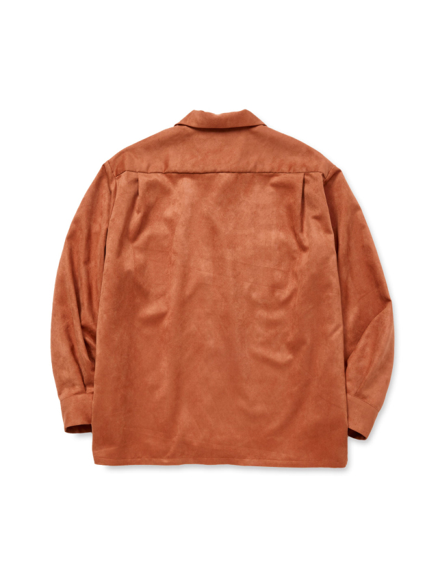 CALEE 「FAUX SUEDE SH」 フェイクスウェード オープンカラーシャツ