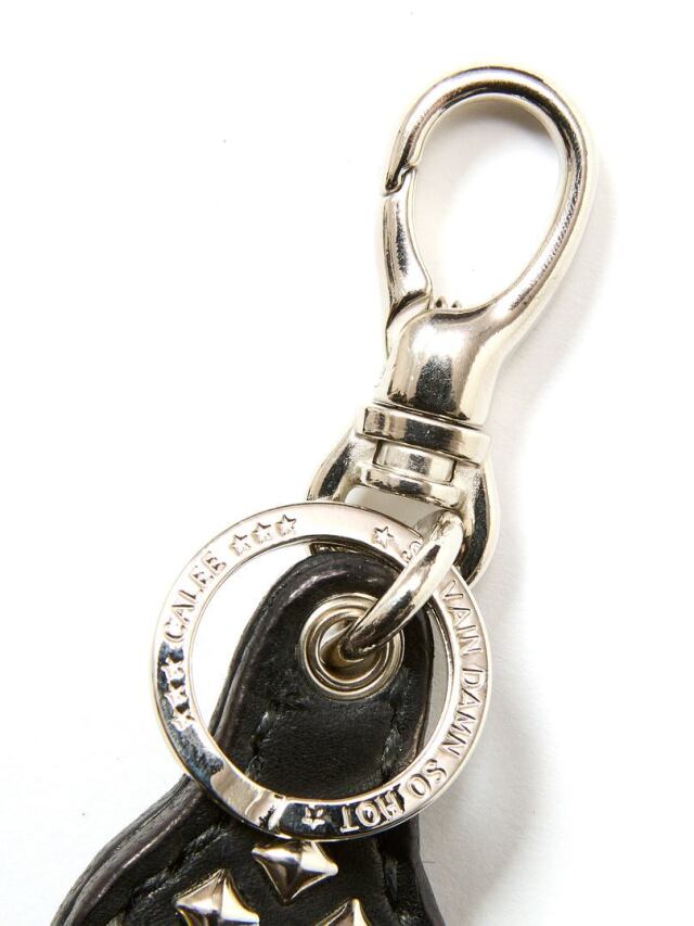 CALEE 「STUDS LEATHER RUGGED KEY RING」 スタッズレザーキーリング