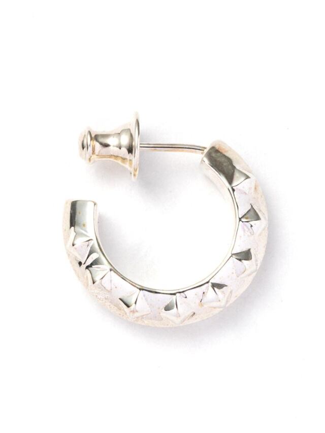 CALEE 「MOON ROLL SILVER PIERCE 」 SILVER 925製 ロールタイプピアス