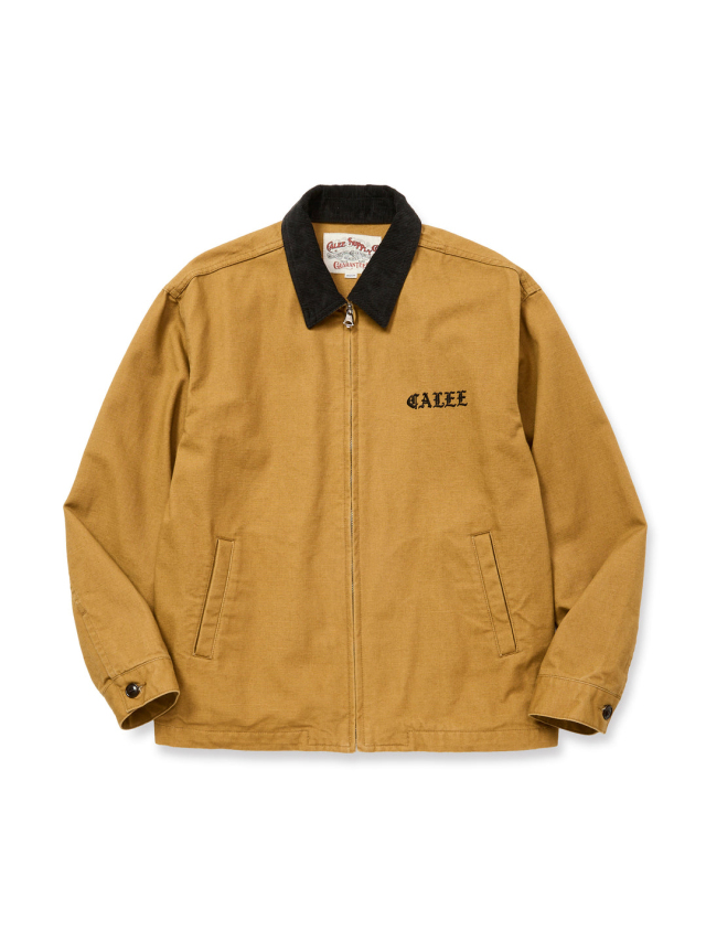 Calee コットンジャケット CALEE 「VINTAGE REPRODUCT CORDURY COLLAR DUCK JACKET」 ダック