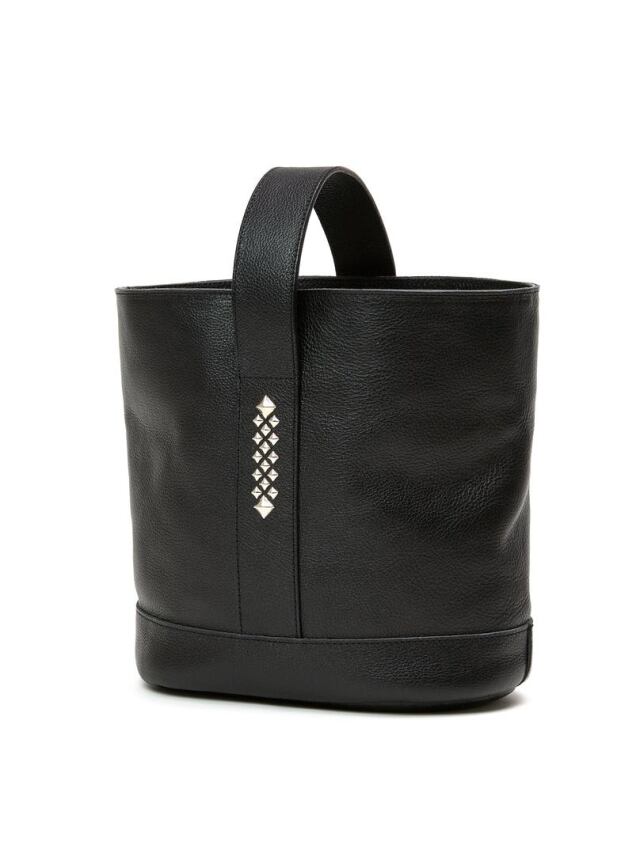 CALEE 　「STUDS LEATHER BUCKET BAG」　レザーバケットバッグ