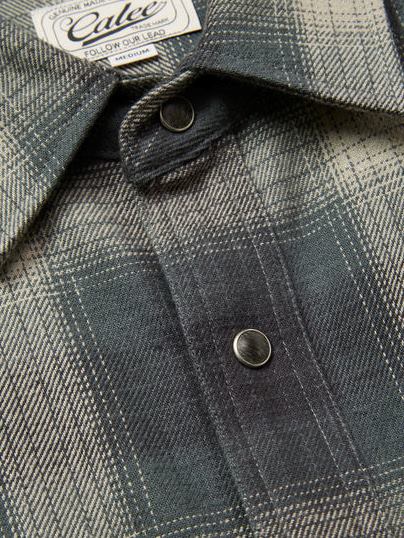 CALEE 「OMBRE CHECK WESTERN L/S SH 」 オンブレーチェックシャツ