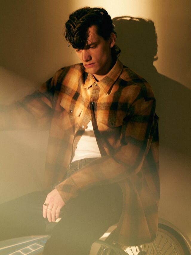 CALEE 「OMBRE CHECK WESTERN L/S SH 」 オンブレーチェックシャツ