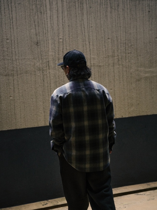 CALEE 「OMBRE CHECK WESTERN L/S SH 」 オンブレーチェックシャツ