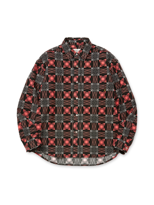 CALEE 「PRINT NEL L/S SH」 フランネルチェックシャツ