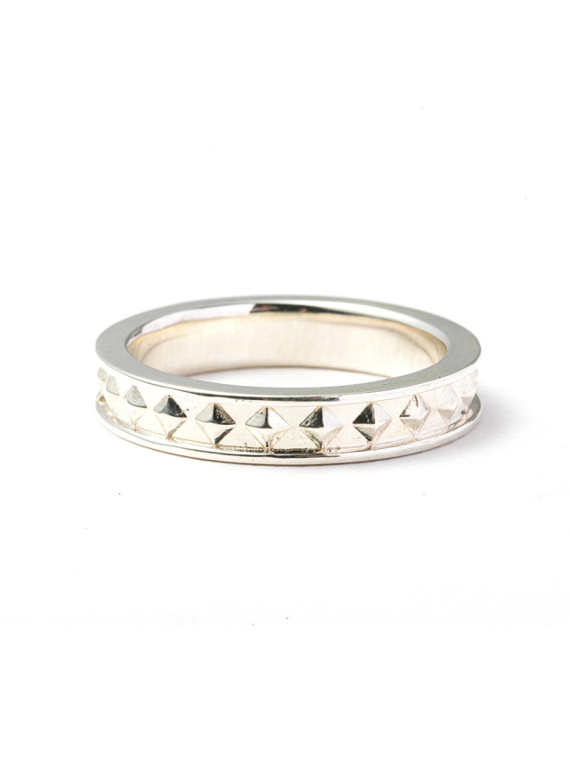 CALEE 「STUDS SILVER NARROW RING」 SILVER 925製 リング