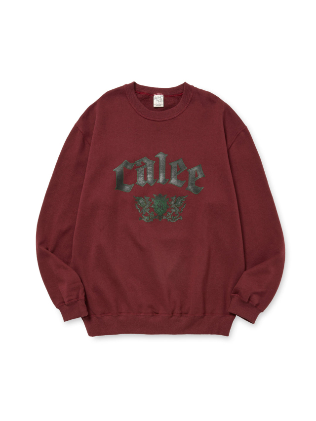 CALEE 「EMBLEM LOGO CREW NECK SW」 クルーネックスウェット