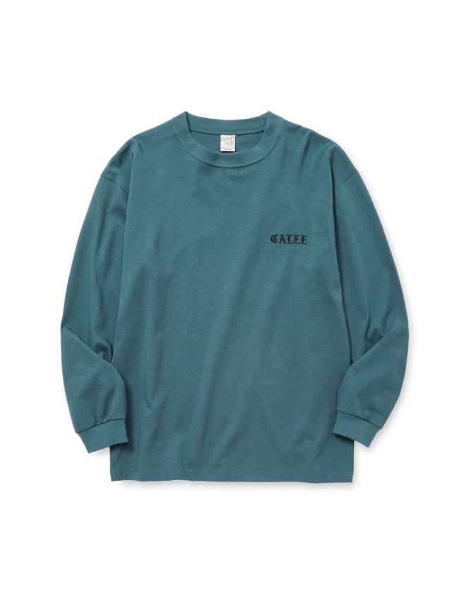 CALEE 「VINTAGE TYPE EMBROIDERY L/S TEE」 ドロップショルダーロング