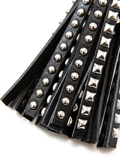 CALEE 「STUDS LEATHER TASSEL KEY RING」 スタッズレザーキーリング