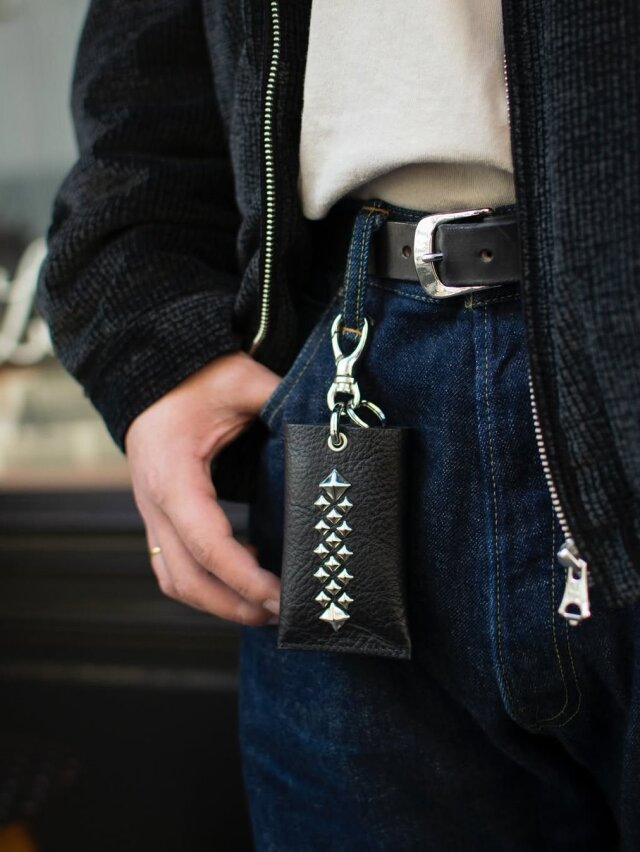 CALEE 「STUDS LEATHER KEY CASE」 スタッズレザーキーケース