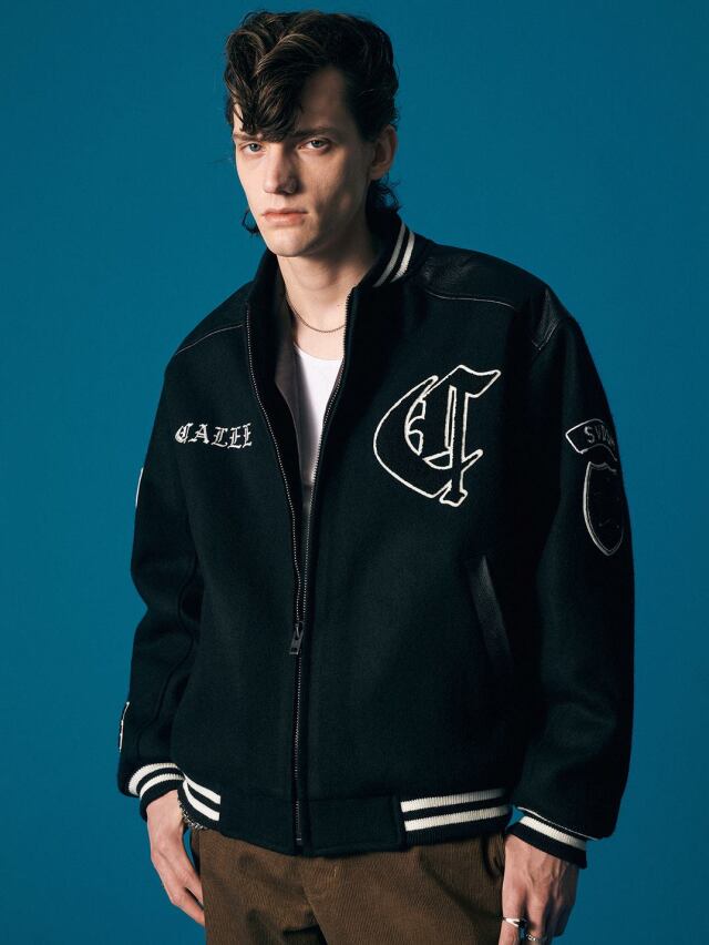 CALEE 「WOOL MELTON STADIUM JUMPER ＜S.V.D.S.H＞」 ウールメルトン