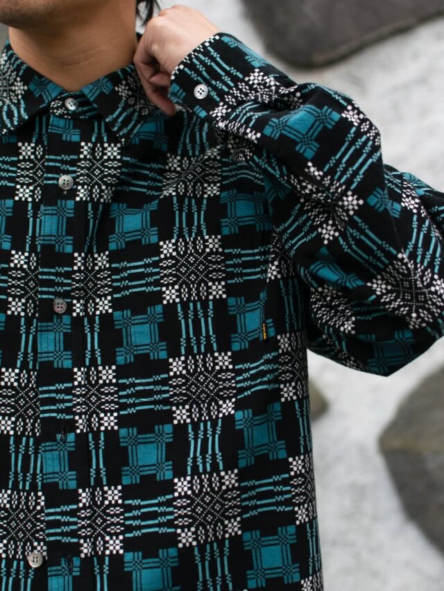 ★*★様 calee ネルシャツ CALEE 「PRINT NEL L/S SH」 フランネルチェックシャツ