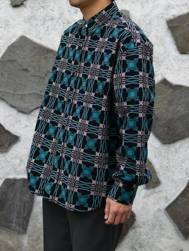 CALEE 「PRINT NEL L/S SH」 フランネルチェックシャツ