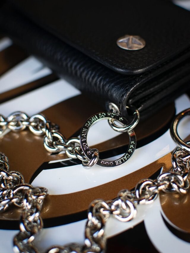 CALEE 「SILVER STAR CONCHO LEATHER WALLET CHAIN」 レザーウォレット