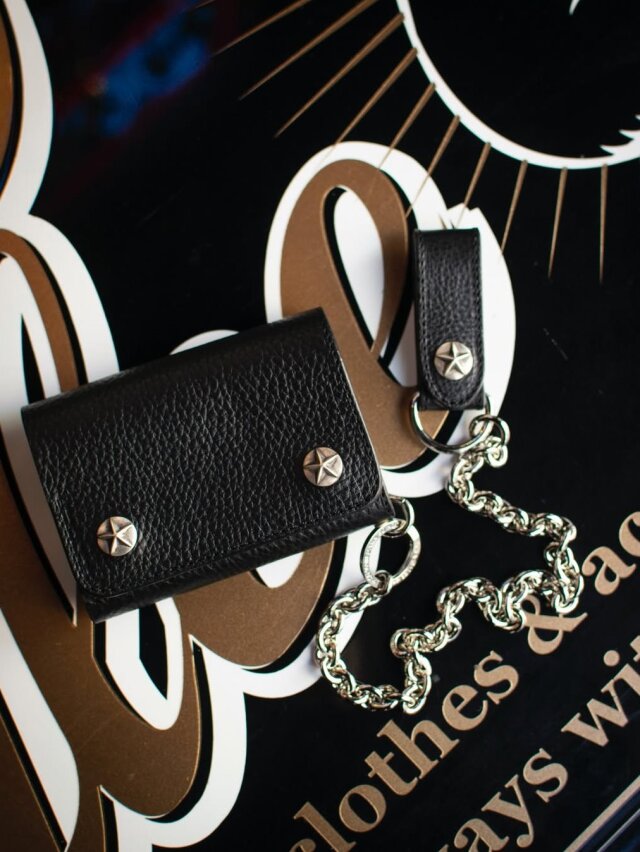 CALEE 「SILVER STAR CONCHO LEATHER WALLET CHAIN」 レザーウォレット