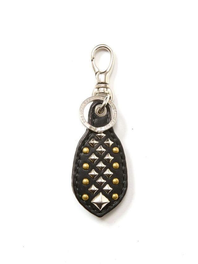 【Exclusive Item !!】CALEE 　「STUDS LEATHER RUGGED KEY RING」　スタッズレザーキーリング