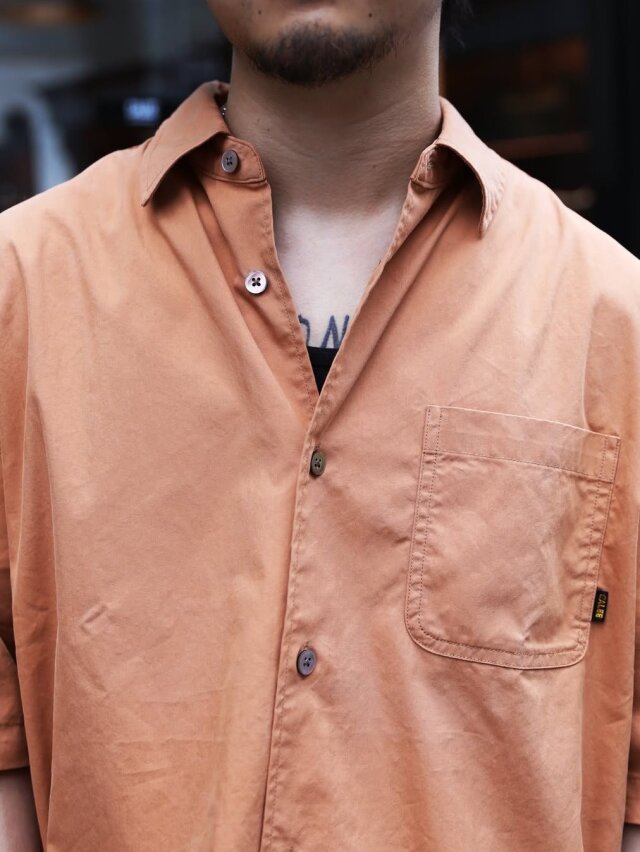 CALEE 「C/N PLAIN S/S SH」 レギュラーカラーシャツ
