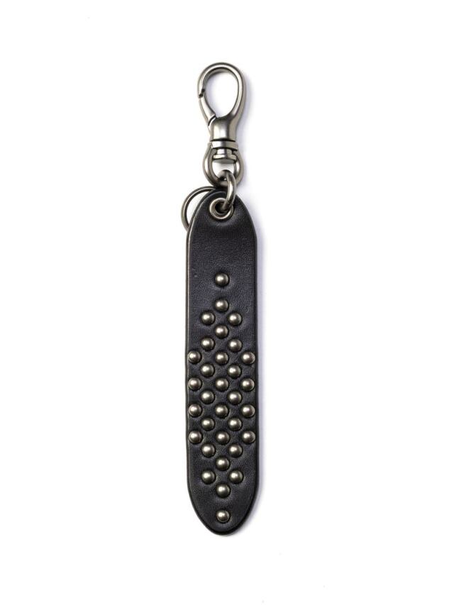 CALEE 　「ROUND STUDS LEATHER KEY RING ＜TYPE B＞」　スタッズレザーキーリング