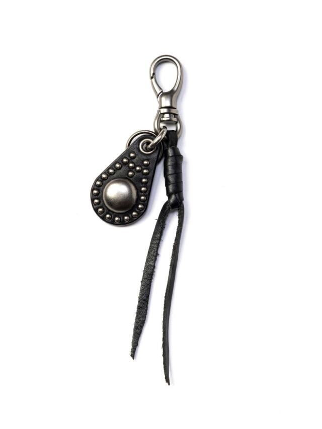 CALEE 　「STUDS LEATHER CHARM KEY RING」　スタッズレザーキーリング